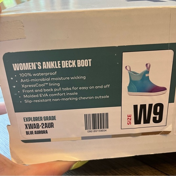 New blue aurora xtratuf deck boots - Picture 2 of 5